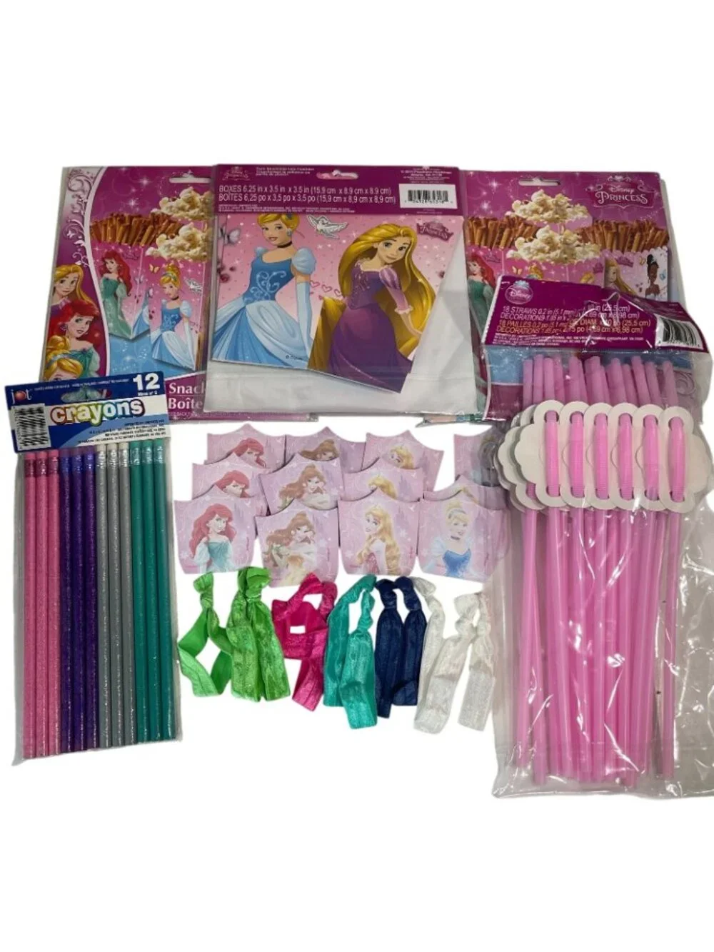 Disney Princess Birthday Party Decor Favors Lot Loot Goodie Bag Filler for 12